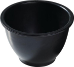 Gipsbeker Hoogte 90 mm, Ø boven 125 & onder 60 mm conisch, zwart rubber