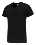 T-shirt slanke V-hals Maat zwart, BW160 Tricorp Casual