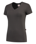 Damen T-Shirt V-Ausschnitt Slim Fit dunkel grau, Tricorp Casual