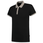Poloshirt Slim Fit schwarz grau, MG210 Tricorp Casual Bicolor