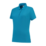 Dames poloshirts slim fit maat turkoois blauw, MG180 Tricorp Casual