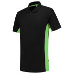 Poloshirts Maat zwart lichtgroen, MG180 Tricorp Tweekleurige Werkkleding