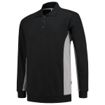 Polosweatshirt schwarz grau, MG280 Tricorp Workwear Bicolor