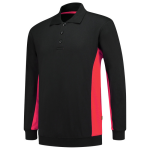 Polosweatshirt schwarz rot, MG280 Tricorp Workwear Bicolor