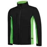 Softshell jacket black light green, MG340 Tricorp Bicolour Workwear