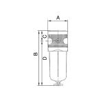 Multifix pre-filter with metal container 0.3 µm G