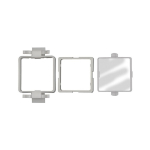 Installatieframe met beschermkap gemaakt van Kunststof voor digitale drukmeters