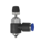 Throttle check valve blue series mini exhaust air outside