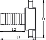 2/3 Schlauchverschr. schwere Ausf. MS