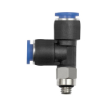 Indrukbare T-fitting Blauwe serie mini L-vorm