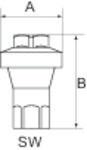 Inline-Druckregler für Trinkwasser G 1/4 bar