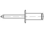 Blind rivet aluminium/steel FK 6x12 mm Clamping range 5.0-7.0