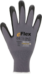 Nylon-Strick-Handschuhe Gr.11 mit Nitril-Foam Kat.II, grau/schwarz
