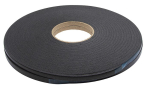 Vorlegeband in sich gewickelt 9x5 mm, L= 10 m, schwarz selbstklebend ohne Schutzfolie