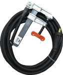 Pre-assembled earth terminal 500 amps incl. cable 70 mm2 L=5m Mandrel Ø 13 mm, pole welding clamp
