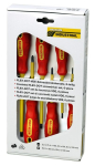 VDE screwdriver set, slotted 6-piece 2.5-6.5 mm Proxxon 22630, Flex-DOT