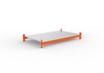 Additional shelf Large shelving unit HxLxD 85x1825x1100 mm, RAL 2001 META Multipal