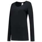 Ladies T-shirt long sleeve black MG190 Tricorp Casual
