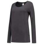 Dames T-shirt lange mouw Maat donkergrijs MG190 Tricorp Casual