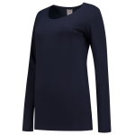 Dames T-shirt lange mouw Maat blauw MG190 Tricorp Casual