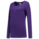 Dames T-shirt lange mouw Maat paars MG190 Tricorp Casual