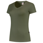 Damen T-Shirt V-Ausschnitt braun, BW190 Tricorp Casual
