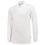 Poloshirt slim fit lange mouw Maat wit, MG210 Tricorp Casual