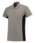 Polo shirts with breast pocket grey black, MG180 Tricorp Bicolour Workwear