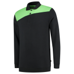 Polosweatshirt schwarz grün, MG280 Tricorp Workwear Bicolor
