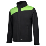Softshell jacket black light green, PO245 Tricorp Workwear