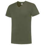 T-shirt slanke V-hals maat L, bruin, BW160 Tricorp Casual
