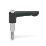 Klemmhebel, verstellbar, für Stellring GN 311-30-M4-12-SW schwarz