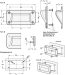 Griffschale GN 7330-155-C-1-SR silber struckturmatt