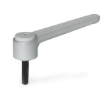 Flachspannhebel GN 126-120-M10-32-SR silber strukturmatt
