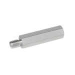 Afstandhouder GN 6220-NI-M5-45-B roestvast staal