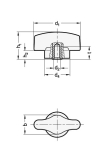 Torque wing nut GN