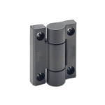 Hinge with spring return GN 233.3-55-67-O-SW black matt