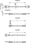 Holding rope with 2 GN