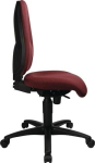 Bürodrehstuhl ohne Armlehnen mit Synchrontechnik bordeaux 450-550 mm