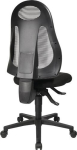 Bürodrehstuhl ohne Armlehnen mit Synchrontechnik schwarz/hellgrau 420-530 mm