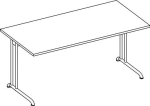 Desk HxWxD 720x1600x800 mm Walnut decor straight shape, runner, Pro-B