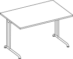 Desk HxWxD 720x1200x800 mm white straight shape, runner, Pro-B