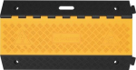 Slang & kabelbrug LxBxH 900x500x70 mm Rubber zwart/geel, 3 kanalen