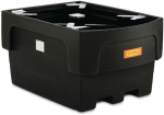 Auffangwanne 1100 l LxBxH 1620x1170x850 mm Polyethylen mit Stützkreuz