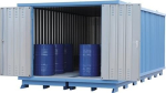 Opslagcontainer, opvangvolume 1300 liter BxDxH 5075x2075x2385 mm gemonteerd voor actieve opslag, gegalvaniseerd