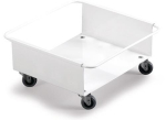 Fahrwagen, 90 l, weiß HxBxT 180x395x385 mm, 4 Lenkrollen Wertstoffsammler, Durable