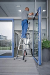 Teleskop Kombileiter Alu 5+2 Stufen L=2,34 m Munk Günzburger Combi Line