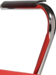 Rigid chrome-plated armrest suitable for stacking chair 9106 485 470-488