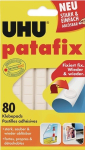 Adhesive pads, double-sided Pack = 80 adhesive pads patafix, white