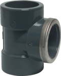 Klebefitting T-Stück 90° Ø 25 mm x 3/4" 10 bar, PVC-U
